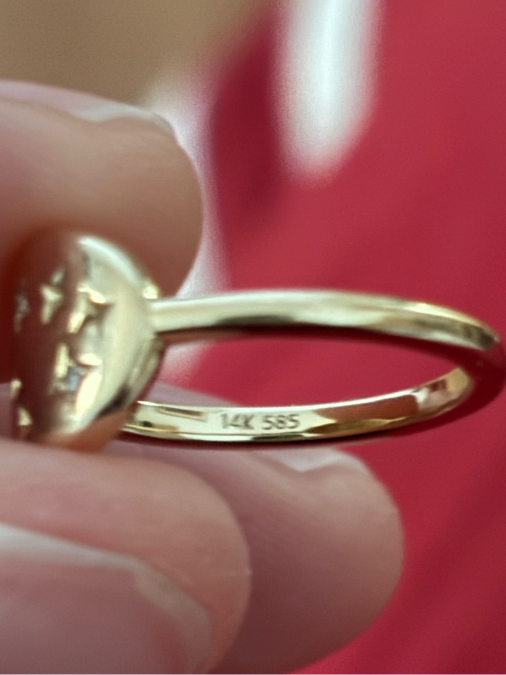 Ring Concierge 14k gold Sagittarius Zodiac  Star Engraved Signet Ring - 3.5 - Picture 2 of 2